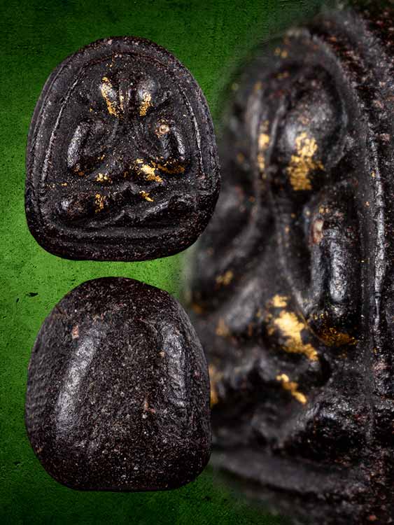 พระปิดตาอุดมความสุข หลวงปู่สิม (หลวงปู่ทิมปลุกเสก) เนื้อผงคลุกรัก-1