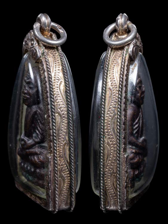 พระเตารีดหลวงปู่ทวด วัเช้างให้ ปี24 พร้อมเลี่ยมเงิน-1