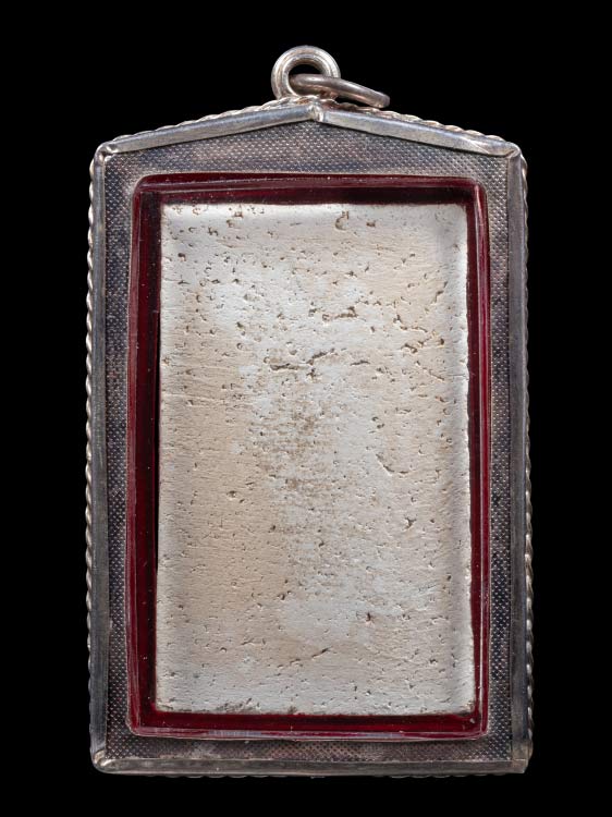 พระสมเด็จวัดเกศ ไม่ทราบปีสร้าง (ไม่ทันท่าน) พร้อมเลี่ยมเงินสั่งทำ-1