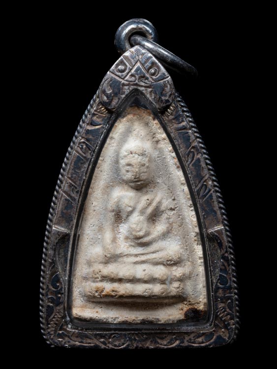 พระพุทโธน้อย แม่ชีบุญเรือน วัดอาวุธฯ หลังยันต์นะอะระหัง ปี2494