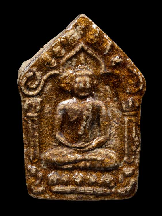 พระขุนแผนหลวงปู่ทิม วัดละหารไร่ บล็อกแรก พิมพ์ใหญ่ บรอนด์หน้าเดียว พร้อมตลับทองสั่งทำอย่างดีหนัก22.68g. องค์นี้สวยเดิมจากวัด ฟอร์มแชมป์มากๆครับ-1