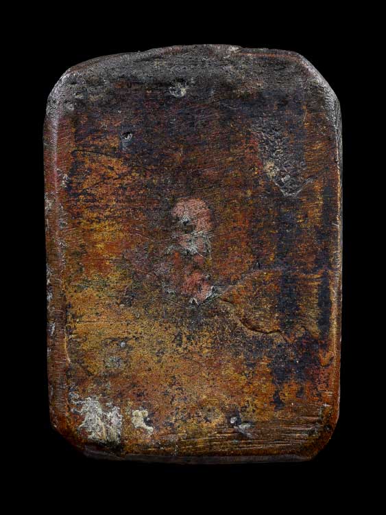 เหรียญหล่อเก่าพิมพ์หลวงพ่อปาน เนื้อโลหะผสม ไม่ทราบที่-1