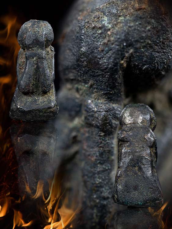 พระปิดตาเนื้อสัมฤทธิ์เก่า ไม่ทราบที่-1