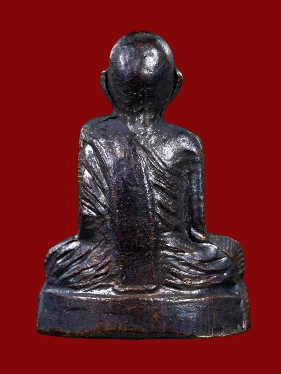 รูปเหมือนปั๊มรุ่นแรก หลวงปู่จันทร์ วัดทุ่งเฟื้อ ปี28 จ.นครศรีธรรมราช สวยเดิม-1