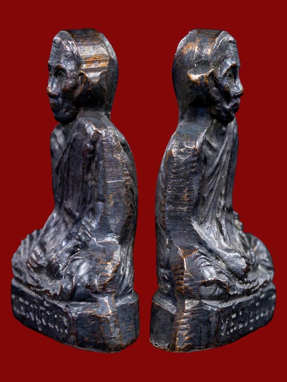 รูปเหมือนปั๊มรุ่นแรก หลวงปู่จันทร์ วัดทุ่งเฟื้อ ปี28 จ.นครศรีธรรมราช สวยเดิม-1