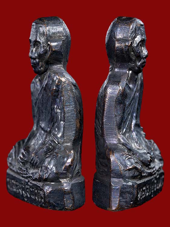 รูปเหมือนปั๊มรุ่นแรก หลวงปู่จันทร์ วัดทุ่งเฟื้อ ปี28 จ.นครศรีธรรมราช สวยเดิม-1