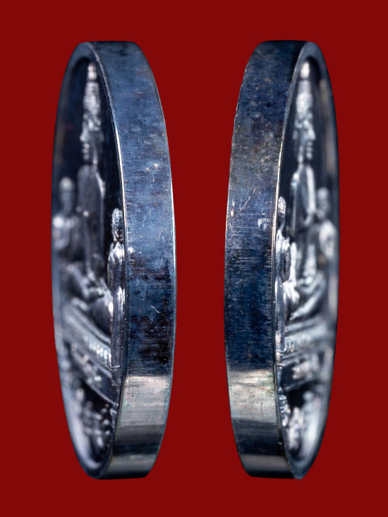 เหรียญหลวงพ่อโต วัดพนัญเชิง เนื้อเงิน รุ่นสมปรารถนา ปี37 พร้อมกล่องเดิม-1