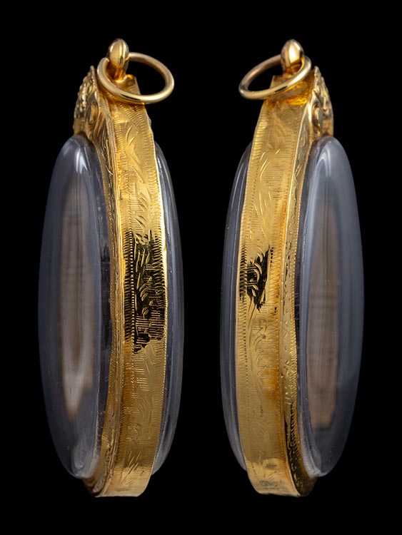 เหรียญรับเสด็จหลวงพ่อคูณ วัดบ้านไร่ ปี36 พร้อมเลี่ยมทอง-1